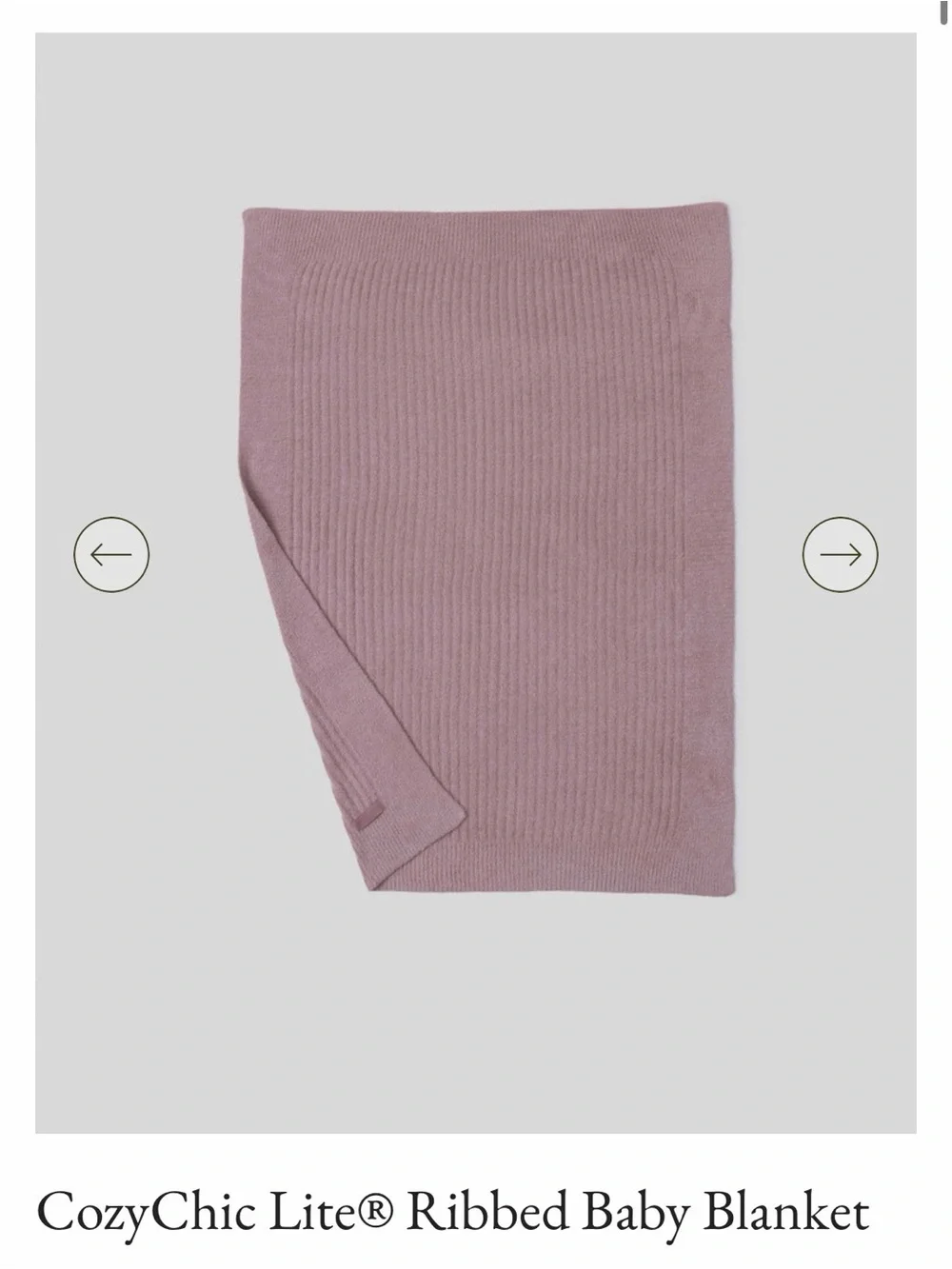 Barefoot Dreams Ribbed baby Blanket